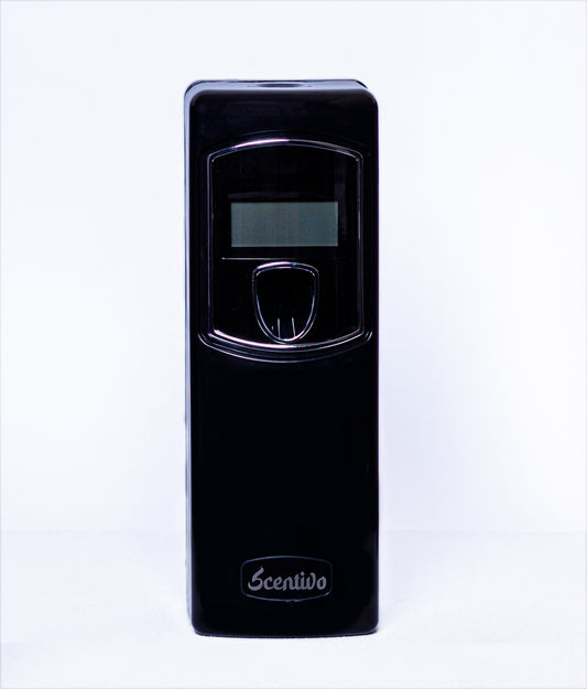 Scentivo LCD Aerosol Dispenser ( Black | Programmable Air Freshener Dispenser for Homes, Offices & Washrooms | Digital Timer Control | Wall Mountable