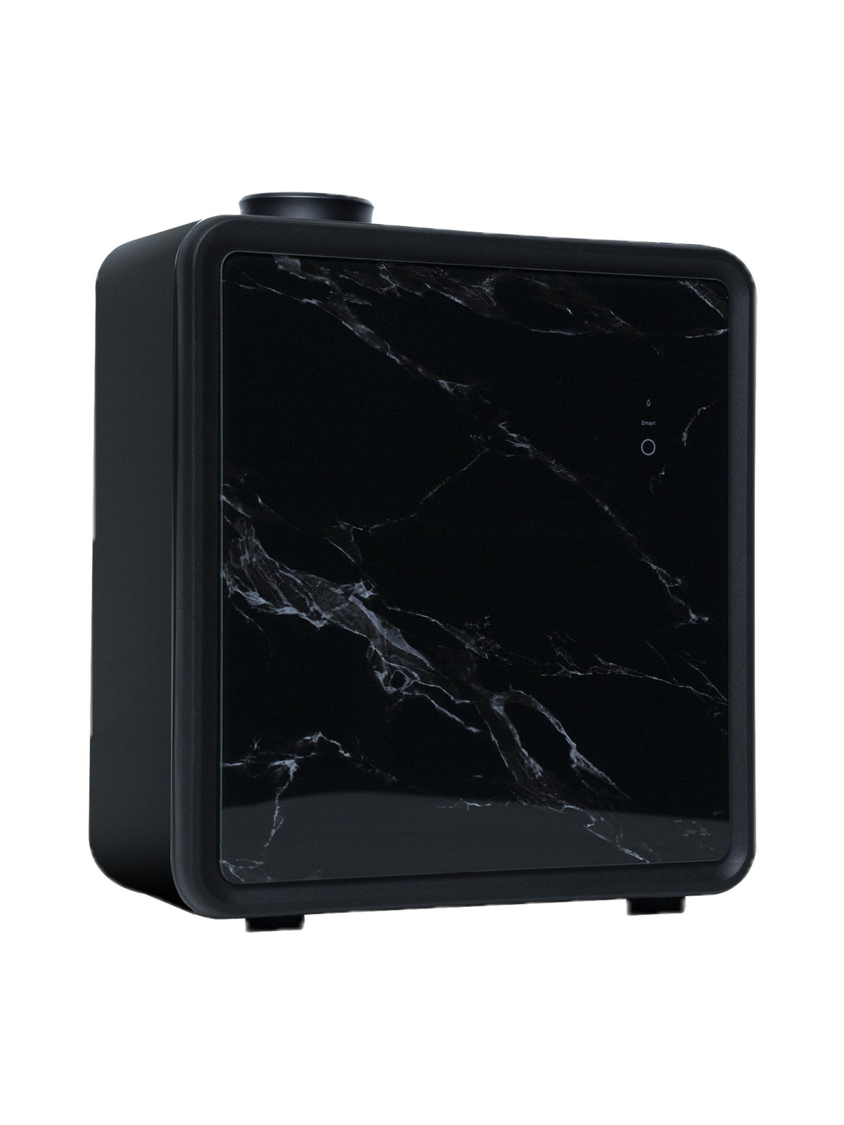 Scentivo ASH 1000 scent diffuser machine, black marble-effect glass, angled view