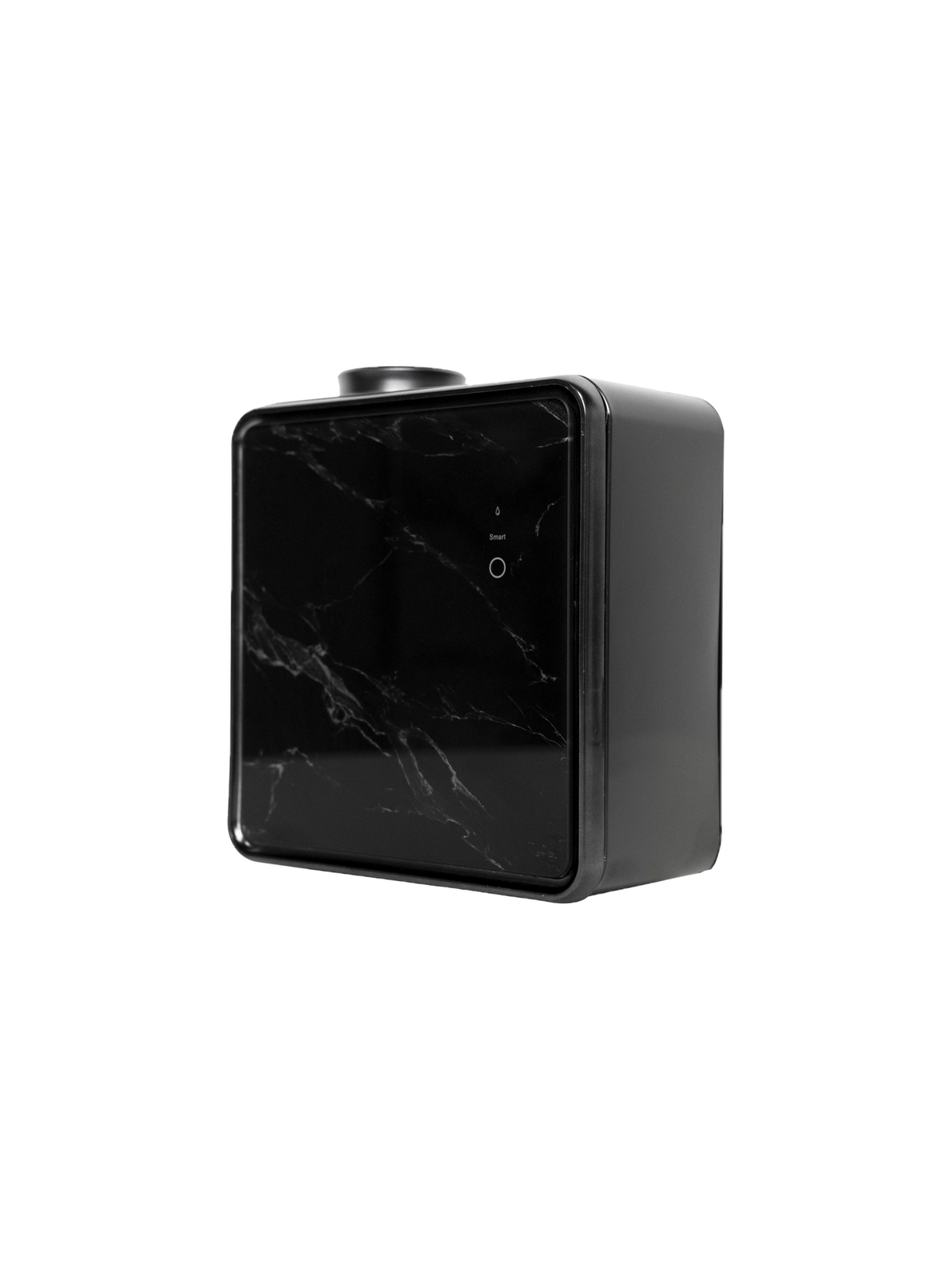 Scentivo ASH 200 scent diffuser machine, black marble-effect glass, angled view