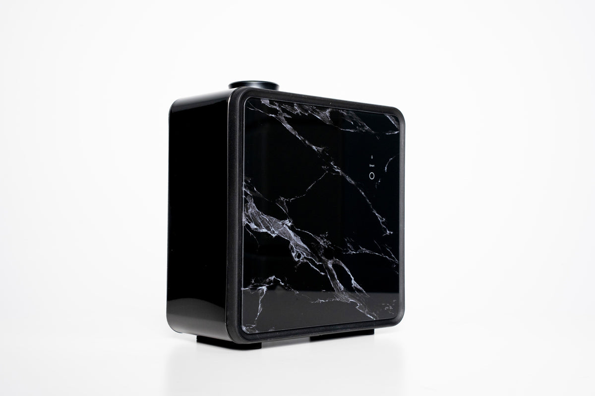 Scentivo ASH 500 scent diffuser machine, black marble-effect glass