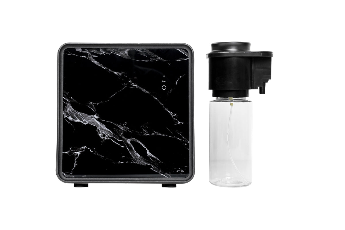Scentivo ASH 500 scent diffuser machine, black marble-effect glass