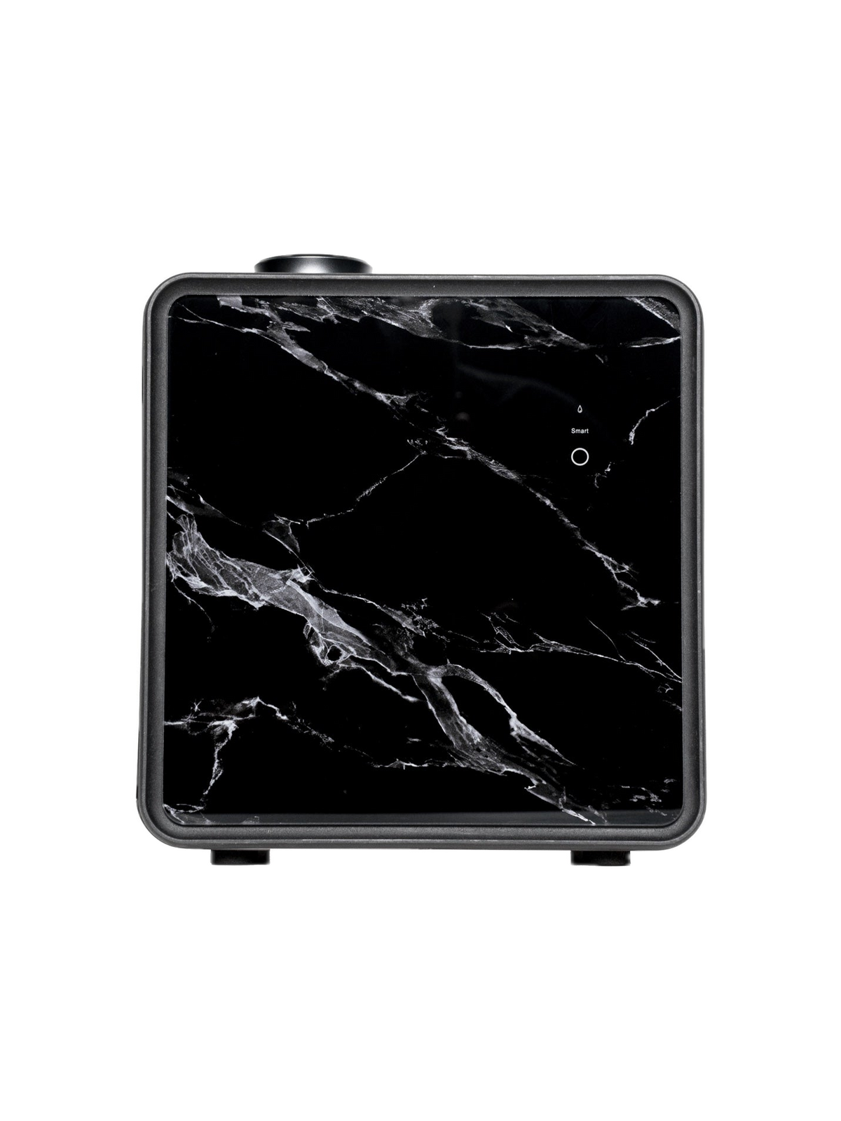 Scentivo ASH 500 scent diffuser machine, black marble-effect glass, front view