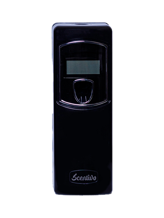 Scentivo LCD aerosol dispenser, black, front view